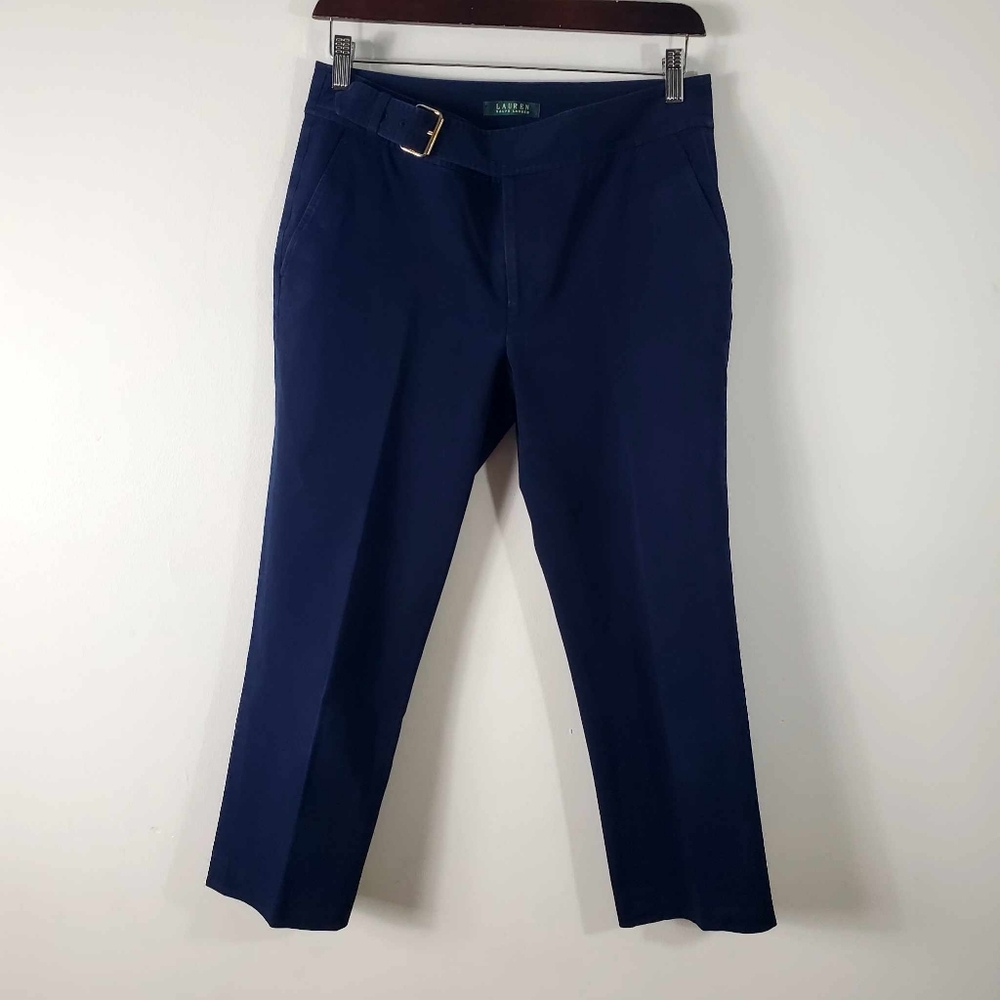 Vintage Lauren Ralph Lauren Navy Blue Ankle Cropped Pants